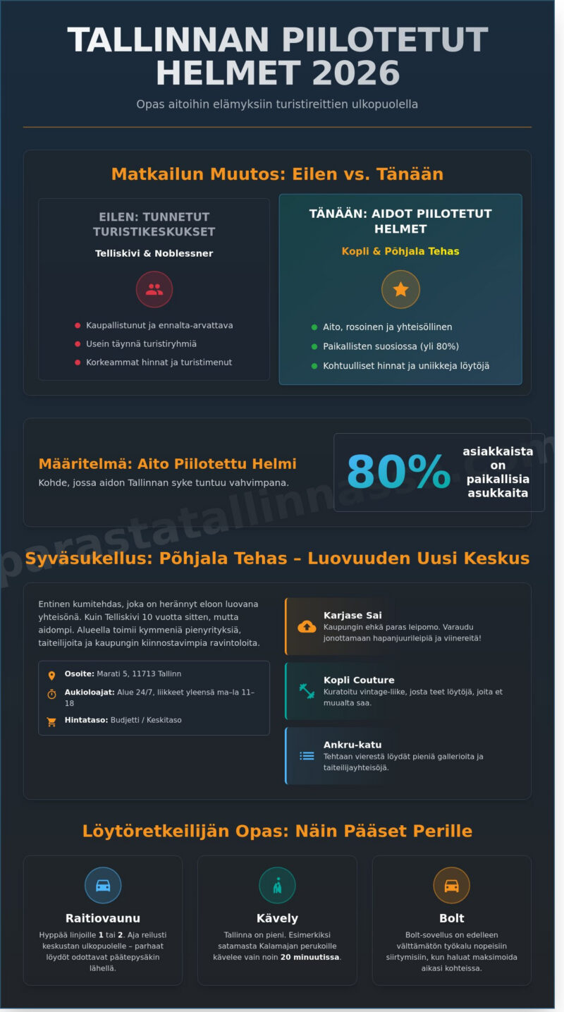 Tallinnan piilotetut helmet 2026: Paikallisten suosikit turistivirtojen ulkopuolella